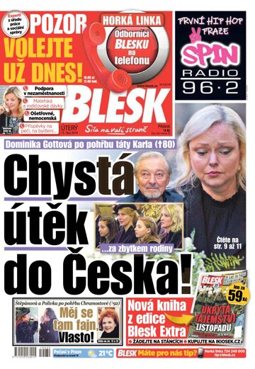 Obálka e-magazínu Blesk 15.10.2019