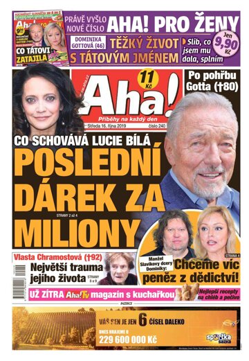 Obálka e-magazínu AHA! 16.10.2019