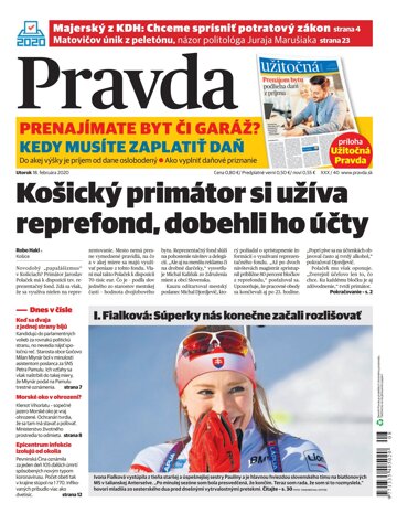 Obálka e-magazínu Pravda 18. 2. 2020