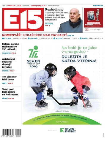 Obálka e-magazínu E15 19.2.2020