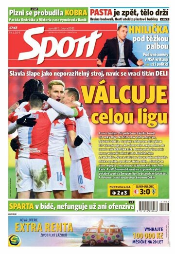 Obálka e-magazínu Sport 1.2.2021