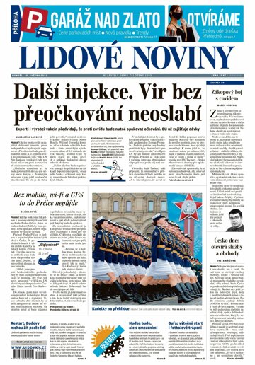 Obálka e-magazínu Lidové noviny 10.5.2021