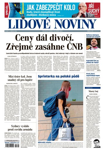 Obálka e-magazínu Lidové noviny 3.8.2021