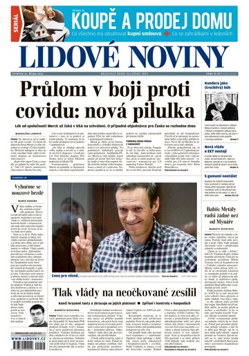 Obálka e-magazínu Lidové noviny 21.10.2021