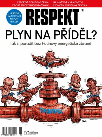 Obálka e-magazínu Respekt 18/2022