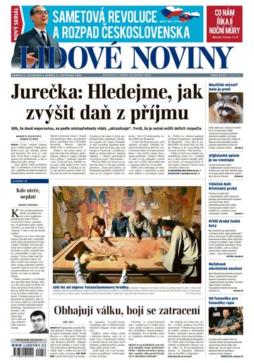 Obálka e-magazínu Lidové noviny 5.11.2022