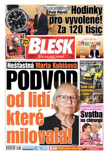 Obálka e-magazínu Blesk 4.2.2023