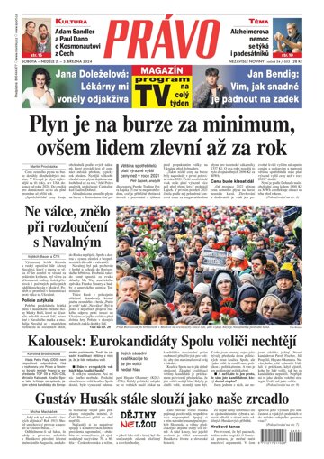 Obálka e-magazínu Deník Právo 2.3.2024