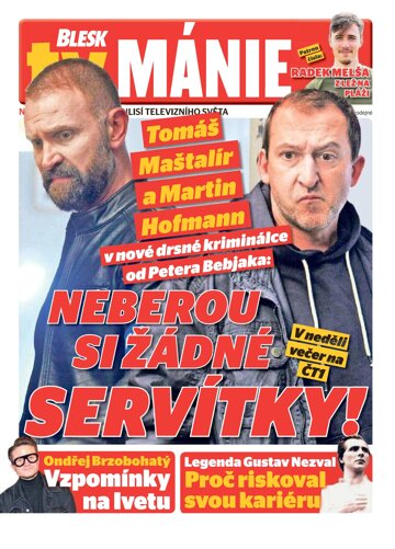 Obálka e-magazínu Blesk Tv manie 27.4.2024