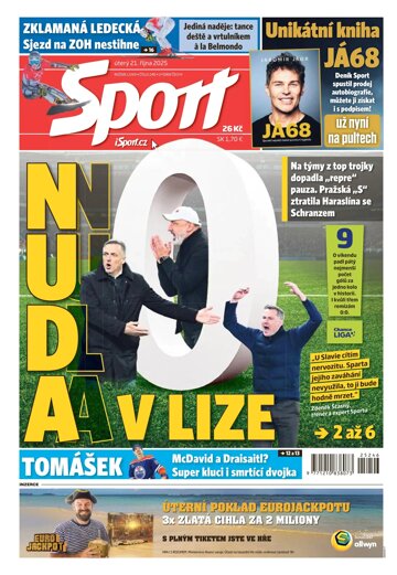 Obálka e-magazínu Sport 21.10.2025