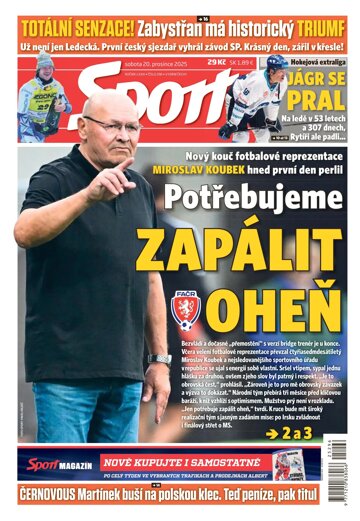 Obálka e-magazínu Sport 20.12.2025