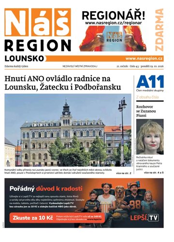 Obálka e-magazínu Náš Region - Lounsko 43/2026