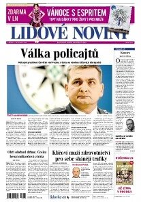 Obálka e-magazínu Lidové noviny 4.12.2013