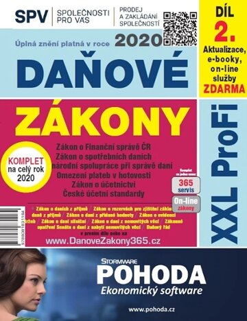 Obálka knihy Daňové zákony 2020 ČR XXL ProFi (díl druhý)