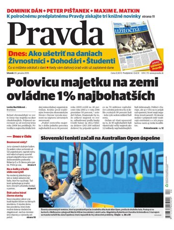Obálka e-magazínu Pravda 20. 1. 2015