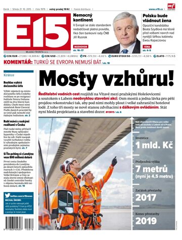 Obálka e-magazínu E15 21.10.2015