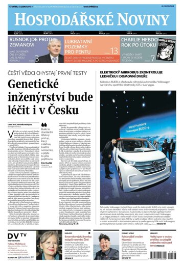 Obálka e-magazínu Hospodářské noviny 004 - 7.1.2016