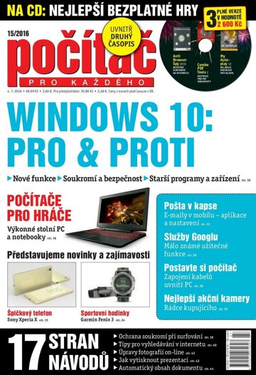 Obálka e-magazínu Počítač pro každého 15/2016