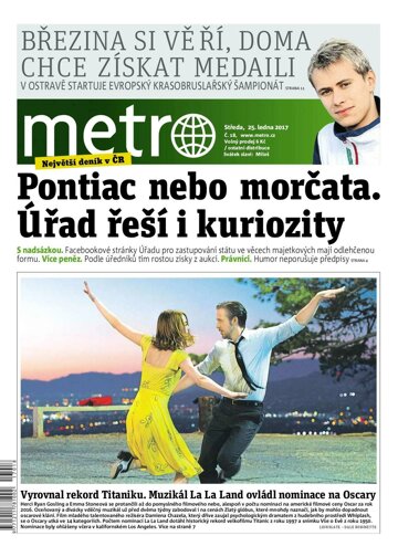 Obálka e-magazínu deník METRO 25.1.2017