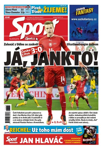 Obálka e-magazínu Sport 23.3.2017