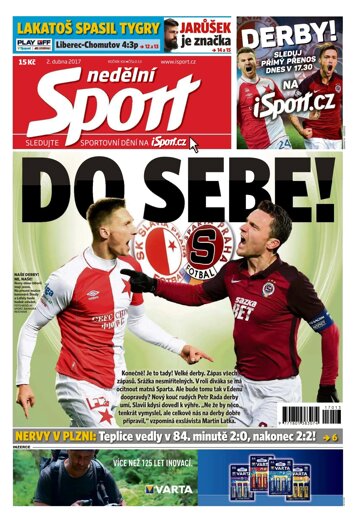 Obálka e-magazínu Nedělní Sport 2.4.2017