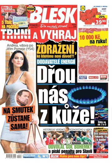 Obálka e-magazínu Blesk 4.3.2019