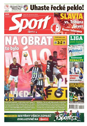Obálka e-magazínu Sport 30.7.2019