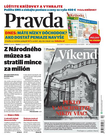 Obálka e-magazínu Pravda 25. 1. 2020