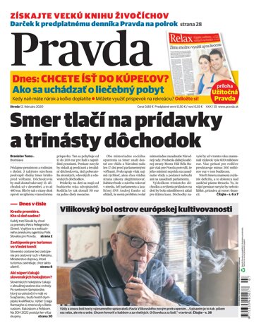 Obálka e-magazínu Pravda 12. 2. 2020