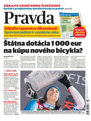 Obálka e-magazínu Pravda 17. 2. 2020