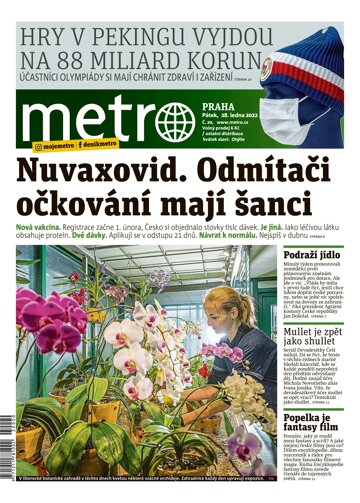 Obálka e-magazínu deník METRO 28.1.2022