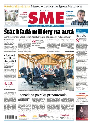 Obálka e-magazínu SME 27-6-2022