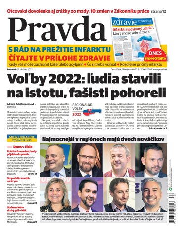 Obálka e-magazínu Pravda 31. 10. 2022