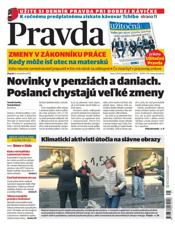 Obálka e-magazínu Pravda 8. 11. 2022