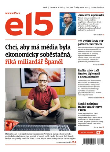 Obálka e-magazínu E15 26.10.2023