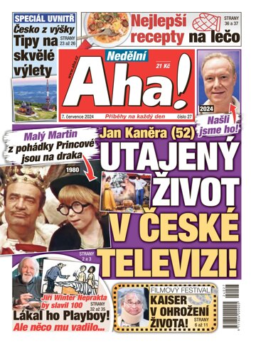 Obálka e-magazínu Nedělní AHA! 7.7.2024