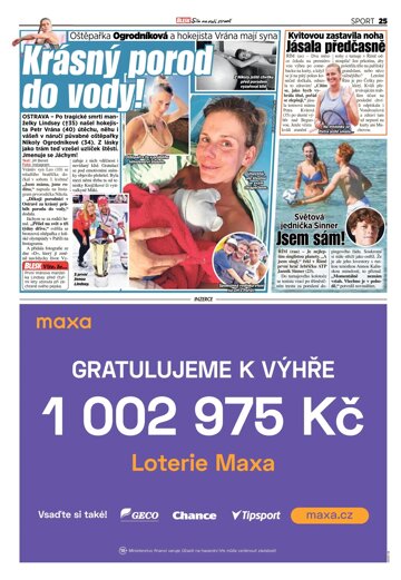 Obálka e-magazínu Blesk Tv magazín - 09.05.2025
