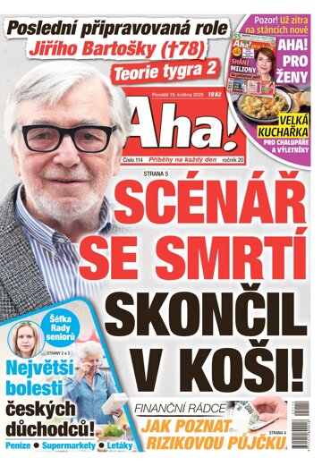 Obálka e-magazínu AHA! 19.5.2025