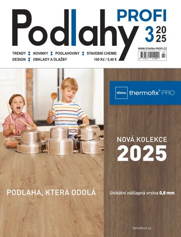 Obálka e-magazínu PODLAHY Profi 3/2025