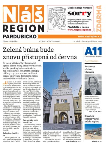 Obálka e-magazínu Náš Region - Pardubicko 21/2026