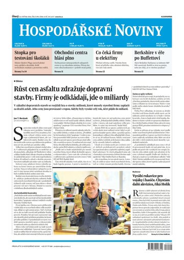 Obálka e-magazínu Hospodářské noviny 099 - 26.5.2026