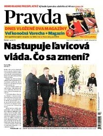 Obálka e-magazínu Pravda 5.4.2012