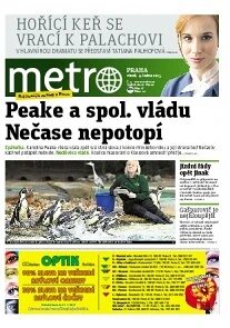 Obálka e-magazínu deník METRO 4.1.2013