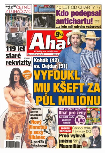 Obálka e-magazínu AHA! 7.1.2017