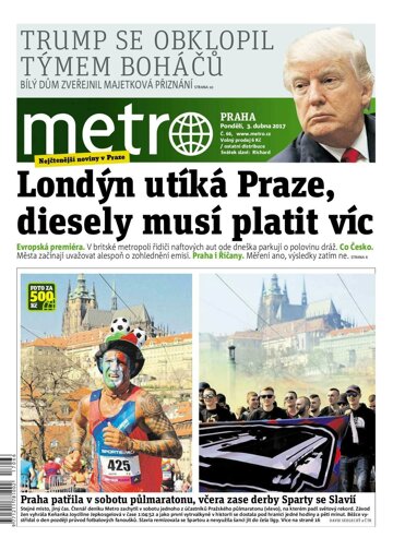 Obálka e-magazínu deník METRO 3.4.2017