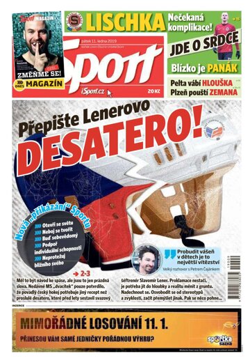 Obálka e-magazínu Sport 11.1.2019