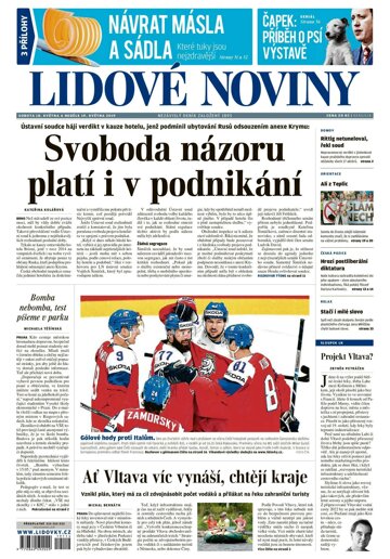 Obálka e-magazínu Lidové noviny 18.5.2019