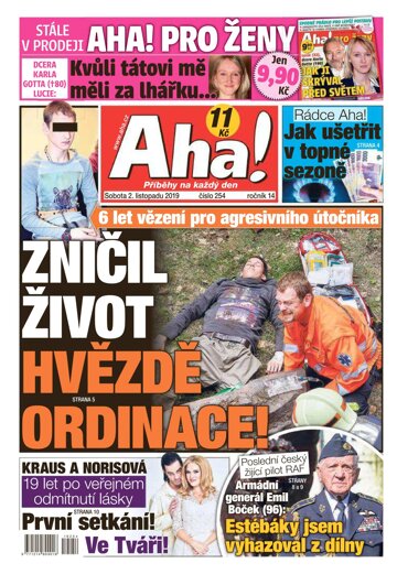 Obálka e-magazínu AHA! 2.11.2019