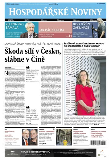 Obálka e-magazínu Hospodářské noviny 010 - 15.1.2020