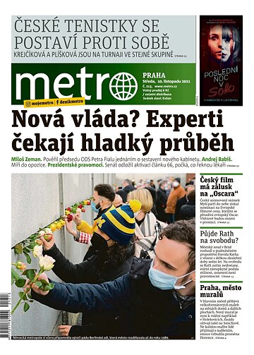 Obálka e-magazínu deník METRO 10.11.2021